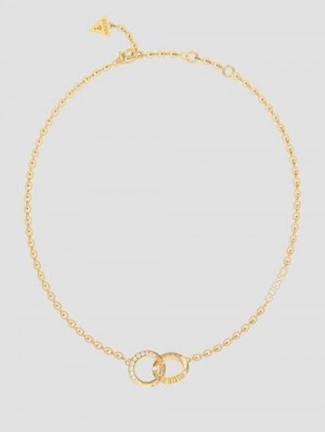 Guess Gold-Tone Forever Link Necklace Aurii | GUESS-SN30250