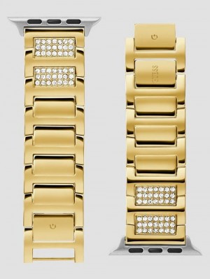 Guess Gold-Tone Rhinestone 42-44 mm Band for Apple Watch® Aurii | GUESS-SN31609