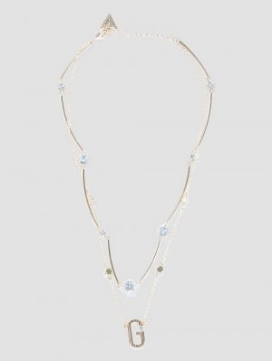 Guess Gold-Tone Signature G Layered Necklace Aurii | GUESS-SN30268