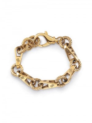 Guess Gold-Tone Torchon Chain Bracelet Aurii | GUESS-SN30334