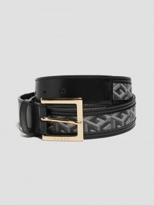 Guess Hallie G Cube Belt Negrii | GUESS-SN30233