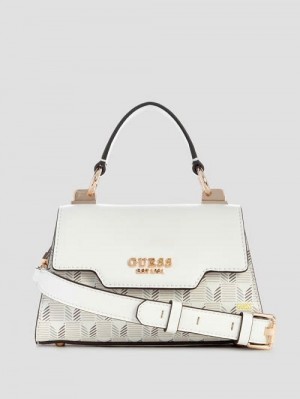 Guess Hallie Mini Fold-Over Flap Bag Albi | GUESS-SN28747