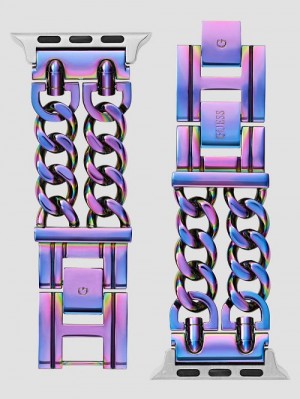 Guess Iridescent Chain-Link 38-40 mm Band for Apple Watch® Aurii | GUESS-SN30005