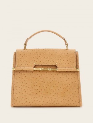 Guess Iris Large Leather Satchel Maro | GUESS-SN29285