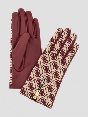 Guess Izzy Jacquard Quattro G Gloves Roz | GUESS-SN30162