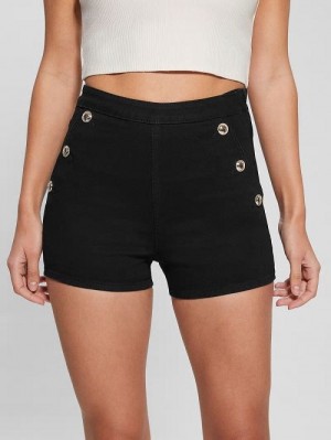 Guess Janae Denim Shorts Negrii | GUESS-SN28105