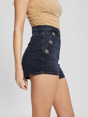 Guess Janae Denim Shorts Negrii | GUESS-SN28122