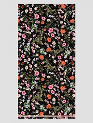 Guess Jannessa Floral Scarf Negrii | GUESS-SN30191