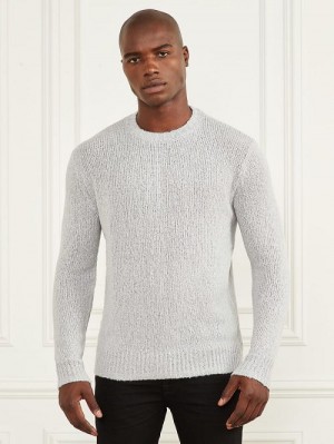 Guess Jaspe Crewneck Sweater Gri | GUESS-SN31003