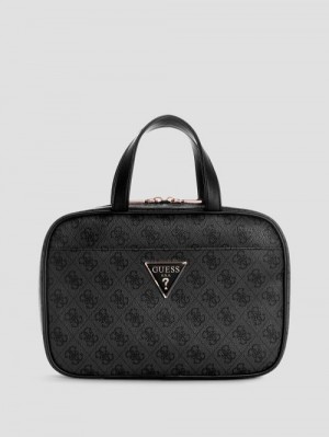 Guess Jesco Hanging Cosmetic Bag Negrii | GUESS-SN31759