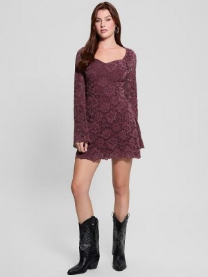 Guess Josephine Lace Dress Rosii | GUESS-SN26932