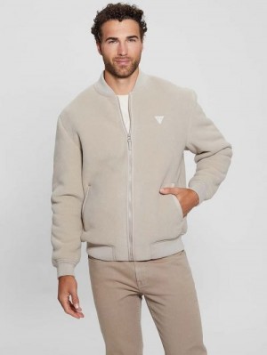 Guess Keid Sherpa Jacket Bej | GUESS-SN30865