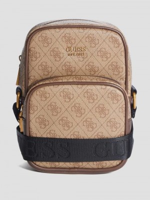 Guess Keith Quattro G Camera Bag Maro | GUESS-SN31736