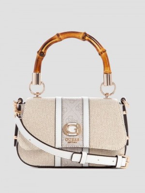 Guess Kerima Bamboo Mini Shoulder Bag Albi | GUESS-SN29161