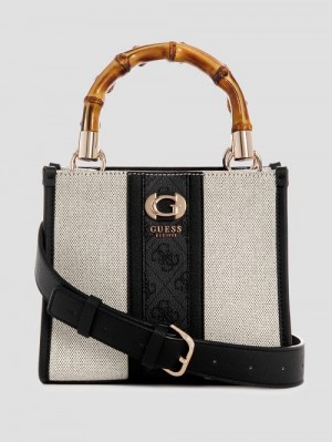 Guess Kerima Bamboo Mini Tote Negrii | GUESS-SN29425