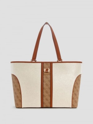 Guess Kerima Quattro G Tote Bej | GUESS-SN29432