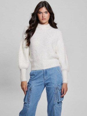 Guess Keyla Fuzzy Sweater Albi | GUESS-SN27759
