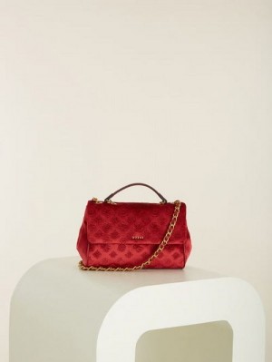 Guess Kimi Logo Convertible Crossbody Rosii | GUESS-SN29069