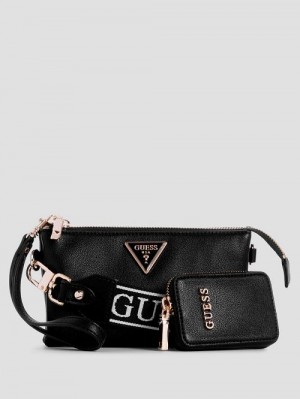 Guess Latona Mini Crossbody Negrii | GUESS-SN28793