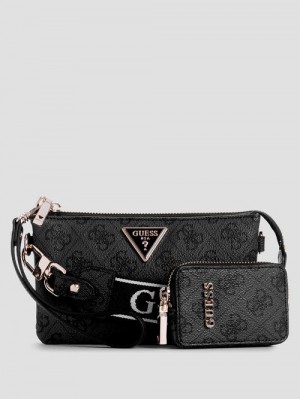 Guess Latona Quattro G Mini Crossbody Negrii | GUESS-SN29020