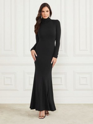 Guess Leandra Maxi Dress Negrii | GUESS-SN26831