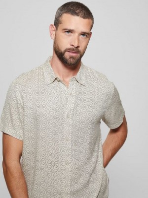 Guess Leo Dobby Shirt Negrii | GUESS-SN31324