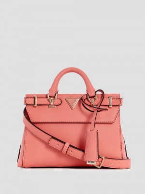 Guess Levante Mini Satchel Roz | GUESS-SN28879