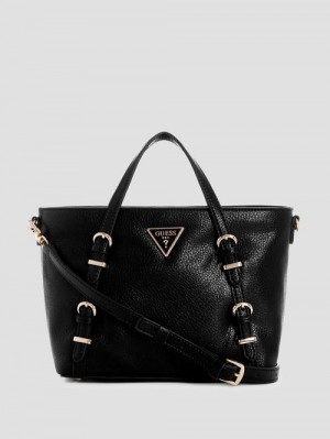 Guess Levia Mini Satchel Negrii | GUESS-SN29204
