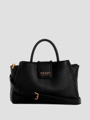Guess Libera Small Girlfriend Satchel Negrii | GUESS-SN28719