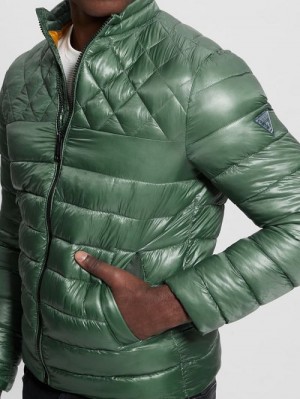 Guess Lightweight Puffer Jacket Verzi | GUESS-SN30830