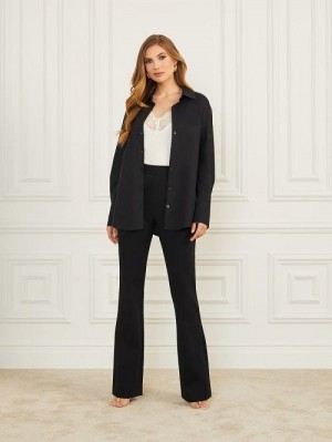 Guess Lisa Poplin Shirt Negrii | GUESS-SN27497