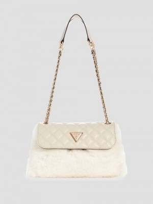 Guess Lise Convertible Crossbody Albi | GUESS-SN29093