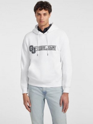 Guess Logo Patch Hoodie Albi | GUESS-SN31494