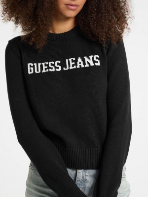 Guess Logo Sweater Negrii | GUESS-SN27384