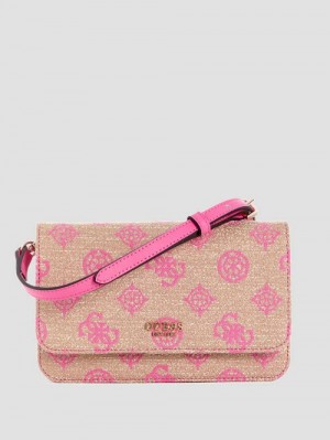 Guess Loralee Jacquard Crossbody Organizer Roz | GUESS-SN28802