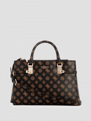 Guess Loralee Status Satchel Maro | GUESS-SN29266