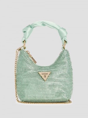 Guess Lua Mini Hobo Albastri | GUESS-SN29098