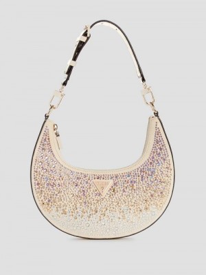 Guess Lua Rhinestone Shoulder Bag Aurii | GUESS-SN29142