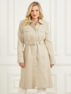 Guess Maddy Trench Coat Gri | GUESS-SN27980