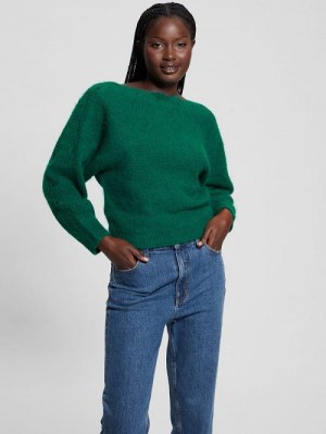 Guess Malorie Dolman Sweater Verzi | GUESS-SN27691