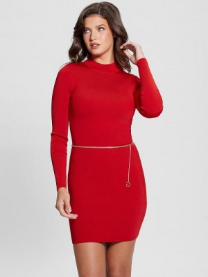 Guess Mariah Open-Back Dress Rosii | GUESS-SN26798