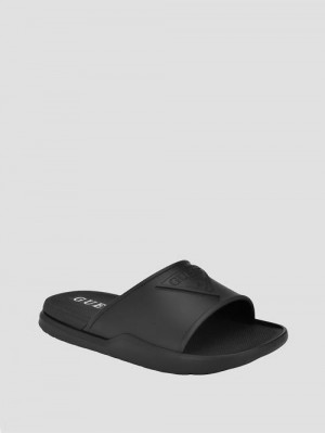Guess Marock Pool Slides Negrii | GUESS-SN31915