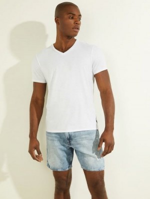 Guess Mason V-Neck Tee Albi | GUESS-SN30553