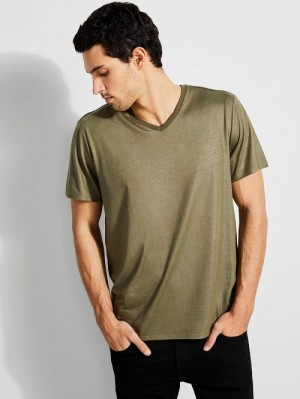 Guess Mason V-Neck Tee Verzi | GUESS-SN30585