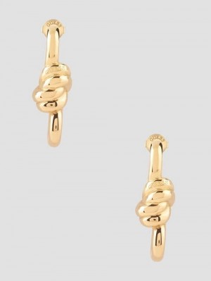 Guess Maxi Knot Huggie Earrings Aurii | GUESS-SN30277