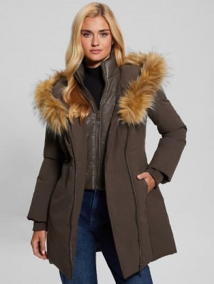 Guess Mid-Length Puffer Jacket Maro | GUESS-SN28024