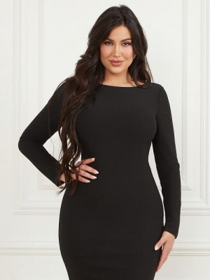 Guess Mimi Pencil Dress Negrii | GUESS-SN26915