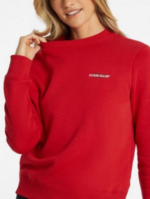 Guess Mini American Tradition Sweatshirt Rosii | GUESS-SN27777