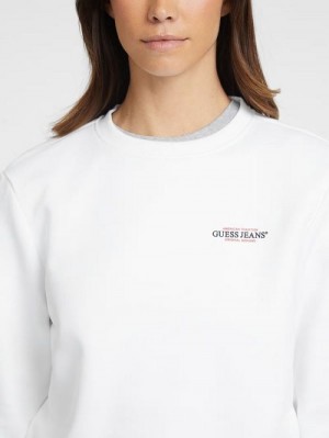 Guess Mini American Tradition Sweatshirt Albi | GUESS-SN28358