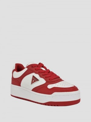 Guess Miram Two-Tone Sneakers Rosii | GUESS-SN29523